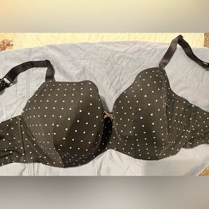Black Bra with White Polka Dots, 38G
